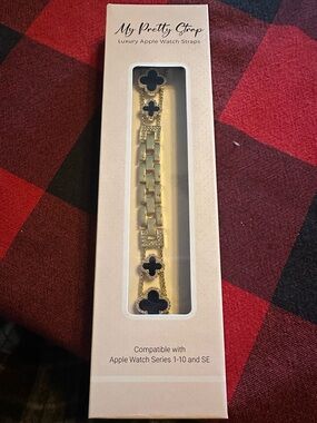 Gold and Black Luxury Apple Watch Bracelet 46 mm